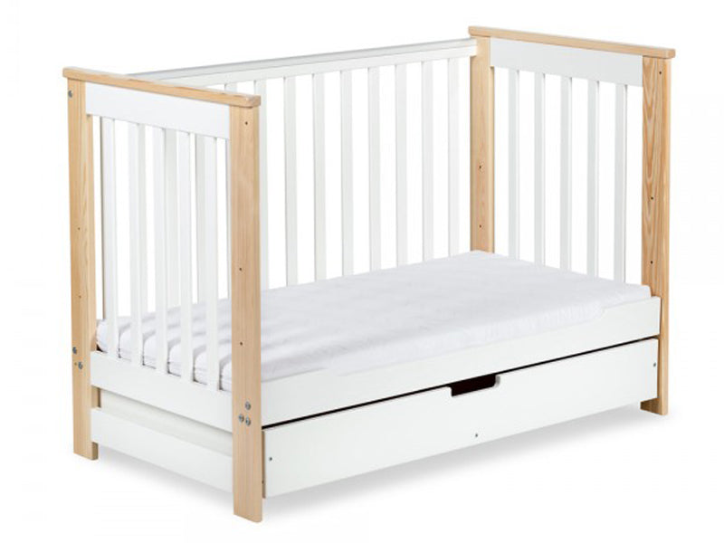 Patut lemn Cu Sertar Klups Iwo Alb-Natur