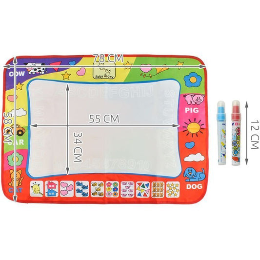 Covoras pentru desen cu apa, 2 markere incluse 78x58 cm Iso Trade MY17429