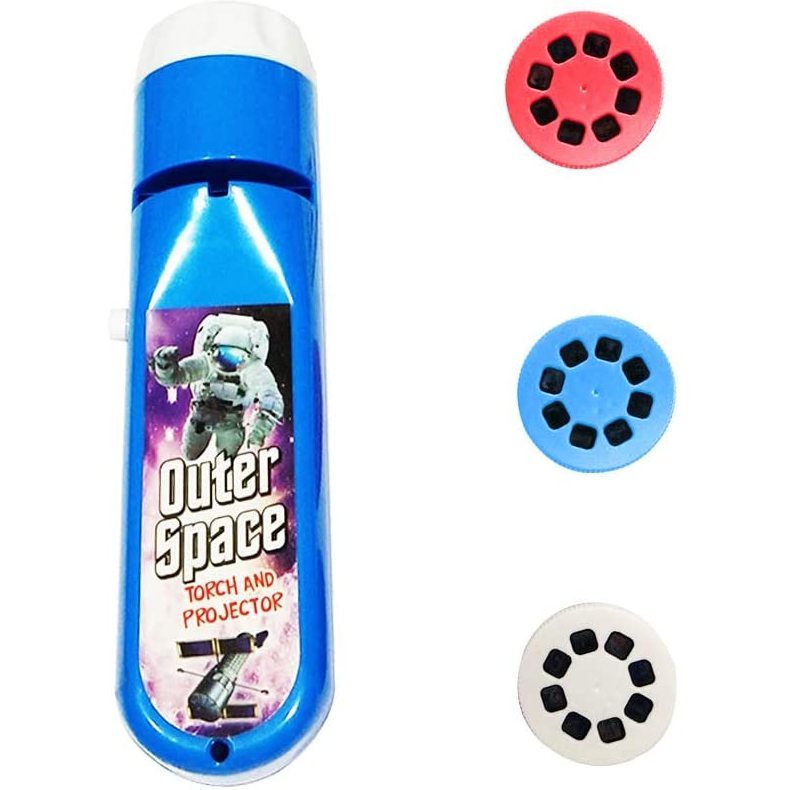 Lanterna proiector cu 3 diapozitive Imagini din Spatiu Bambinice BN013