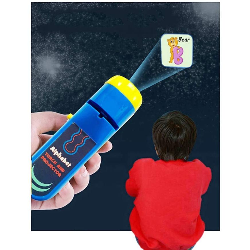 Lanterna proiector cu 3 diapozitive Alfabet Bambinice BN016