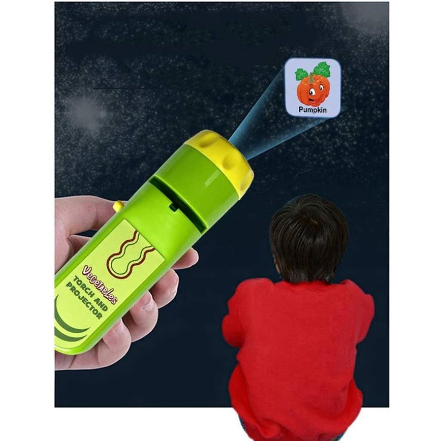 Lanterna proiector cu 3 diapozitive Legume Bambinice BN018