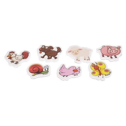 Set 40 magnetei pentru frigider cu animale in cutie metalica Iso Trade MY17484