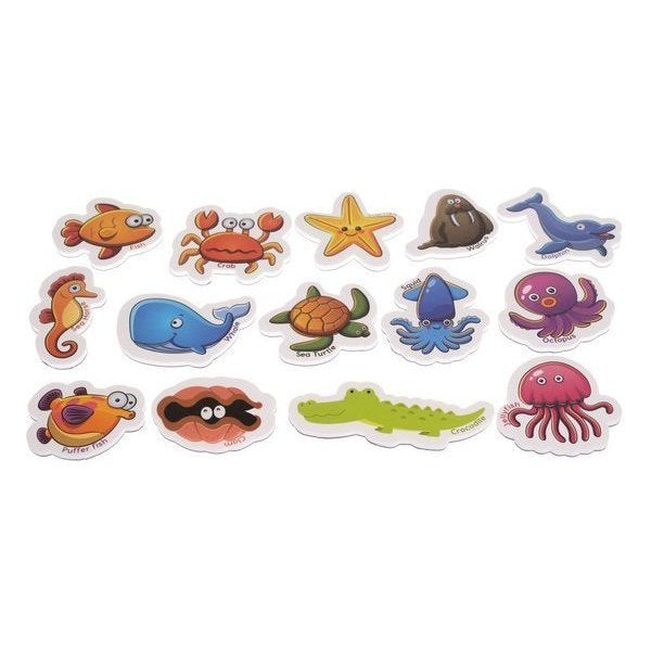 Set 40 magnetei pentru frigider cu animale in cutie metalica Iso Trade MY17484