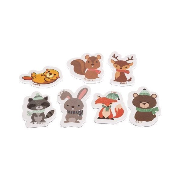 Set 40 magnetei pentru frigider cu animale in cutie metalica Iso Trade MY17484