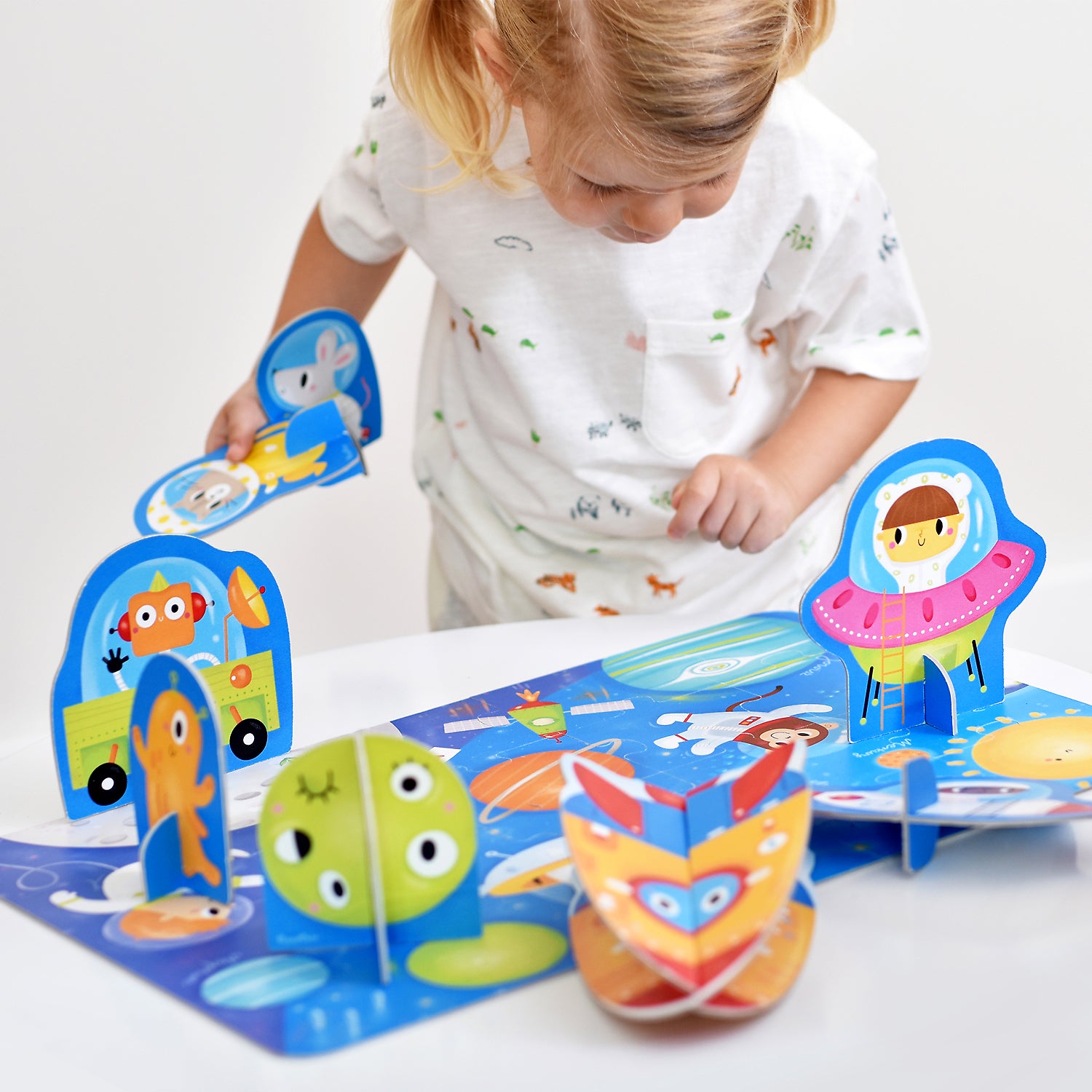 Puzzle educativ - Descopera Spatiul, 20 piese, 48x32cm Banana Panda BP49043