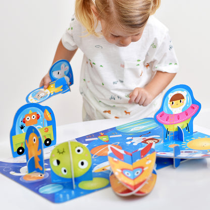 Puzzle educativ - Descopera Spatiul, 20 piese, 48x32cm Banana Panda BP49043