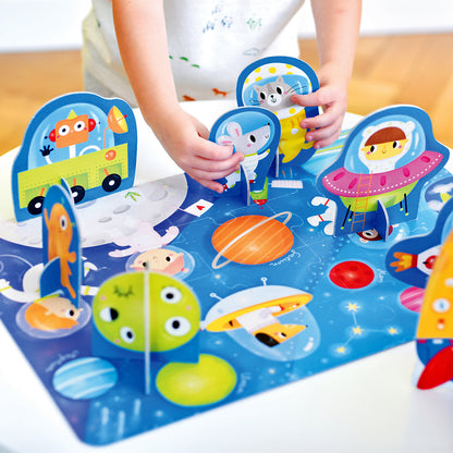 Puzzle educativ - Descopera Spatiul, 20 piese, 48x32cm Banana Panda BP49043