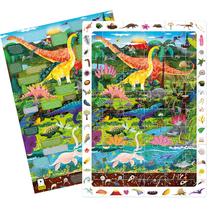 Puzzle Dinozauri 60 piese, 48x68cm Banana Panda BP49112