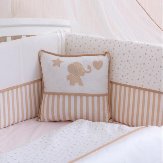 Lenjerie MyKids 10 Piese VP 324 AQUA Bej 120x60 cm