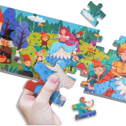 Puzzle poveste â€“ Alba ca zapada, 36 piese Mideer MD3059
