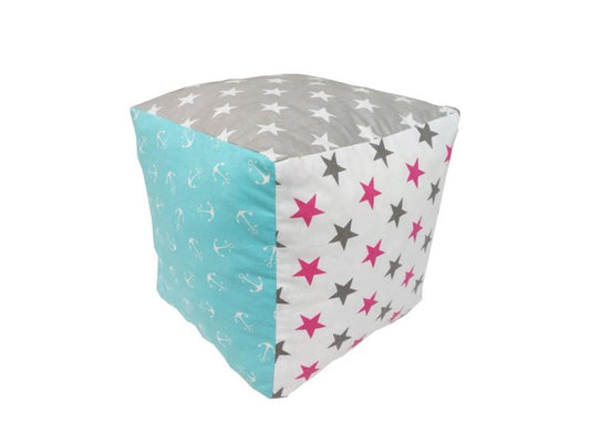 Set 6 cuburi de joaca textile MyKids 10x10 cm