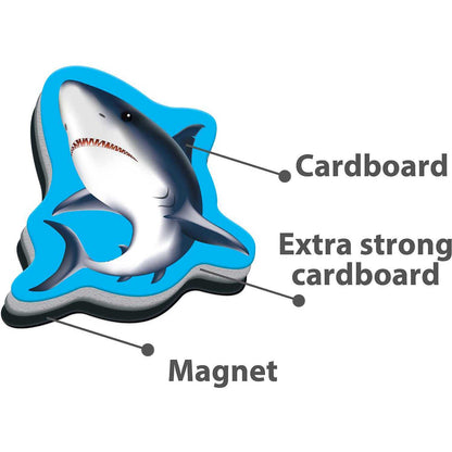 Set magnetic Animale Marine cu Plansa magnetica inclusa, 21 piese Roter Kafer RK2090-05