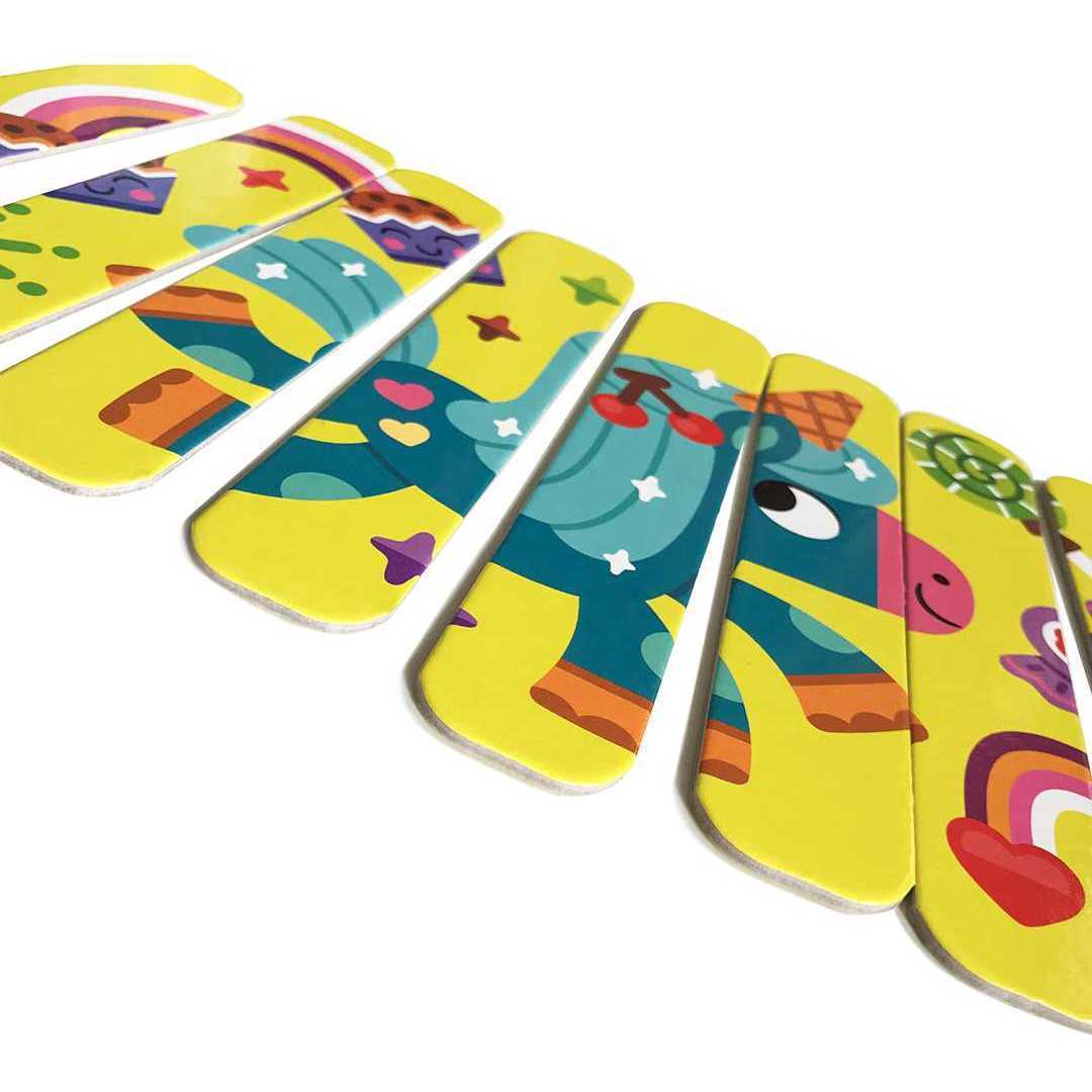 Set puzzle-uri din betisoare Lama si Unicorn, 16 piese Roter Kafer RK1090-01