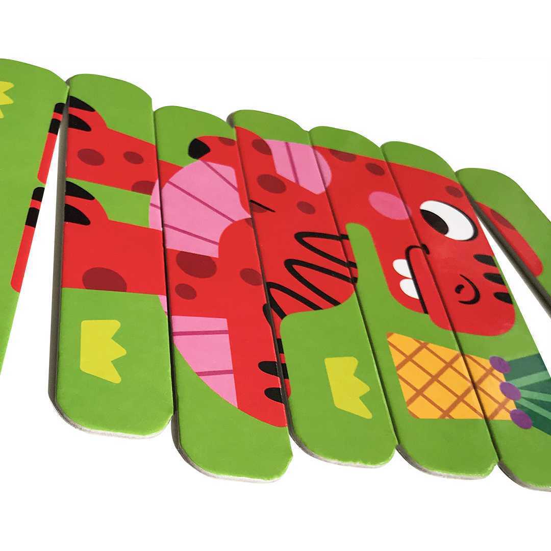 Set puzzle-uri din betisoare Dinozauri, 16 piese Roter Kafer RK1090-02