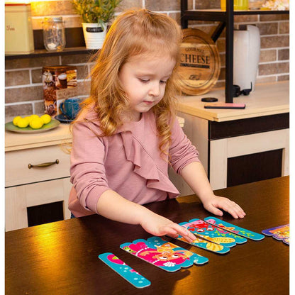 Set puzzle-uri din betisoare Sirena si Calut de mare, 16 piese Roter Kafer RK1090-03