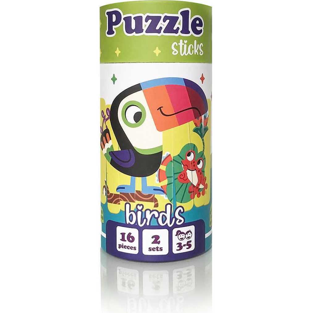 Set puzzle-uri din betisoare Pasari, 16 piese Roter Kafer RK1090-04