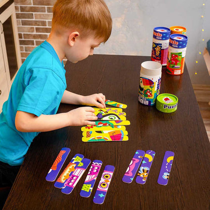 Set puzzle-uri din betisoare Pasari, 16 piese Roter Kafer RK1090-04