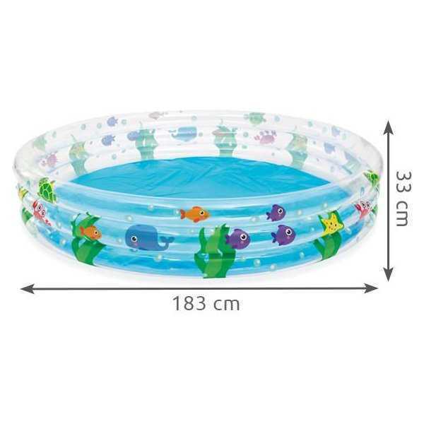 Piscina gonflabila cu 3 inele Pestisori 188 x 33 cm Bestway MY17686