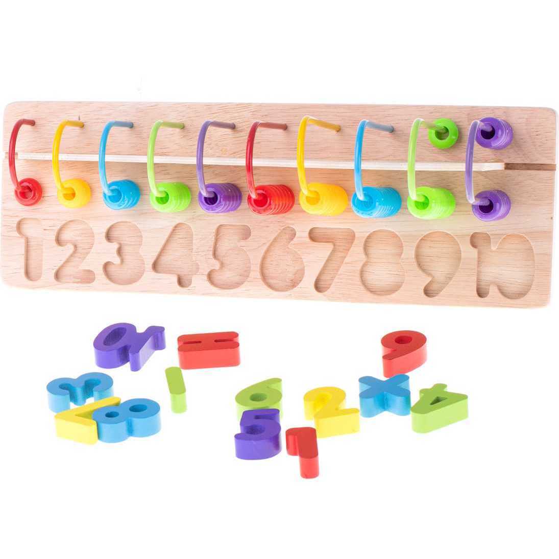 Jucarie educativa lemn - Abac Ikonka IK17736