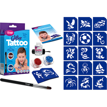 Set tatuaje temporare cu sclipici Plucky Tytoo KKCTT2213011