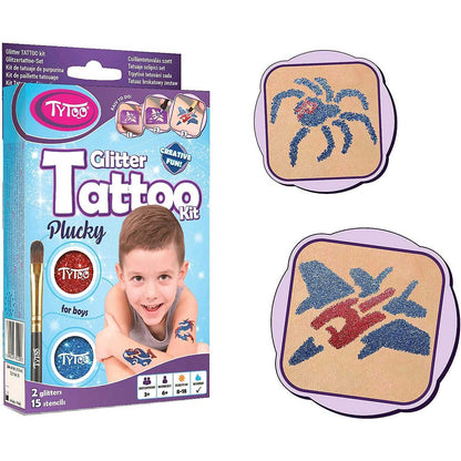 Set tatuaje temporare cu sclipici Plucky Tytoo KKCTT2213011