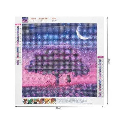 Set creativ cu diamante rotunde Diamond Painting 30x30 cm Copac Mov Iso Trade MY17809