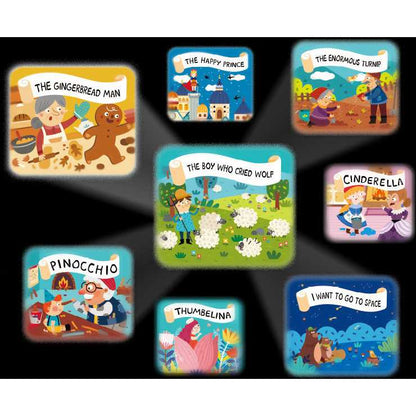 Proiector cu 12 povesti si lampa de veghe Mideer CT7026