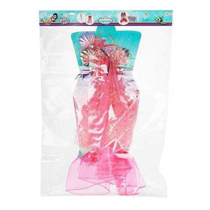 Costum Sirena cu Fustita, Diadema si Bagheta Magica Toi-Toys TT12147A