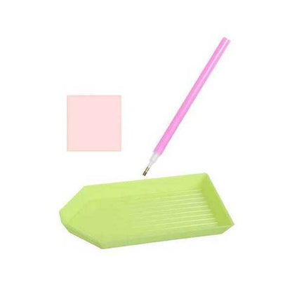 Set creativ cu diamante rotunde Diamond Painting 30x30 cm Catel si Pisica Iso Trade MY17879