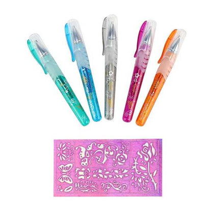 Set 5 pixuri cu gel pentru tatuaje Tattoo Toi-Toys TT45622A