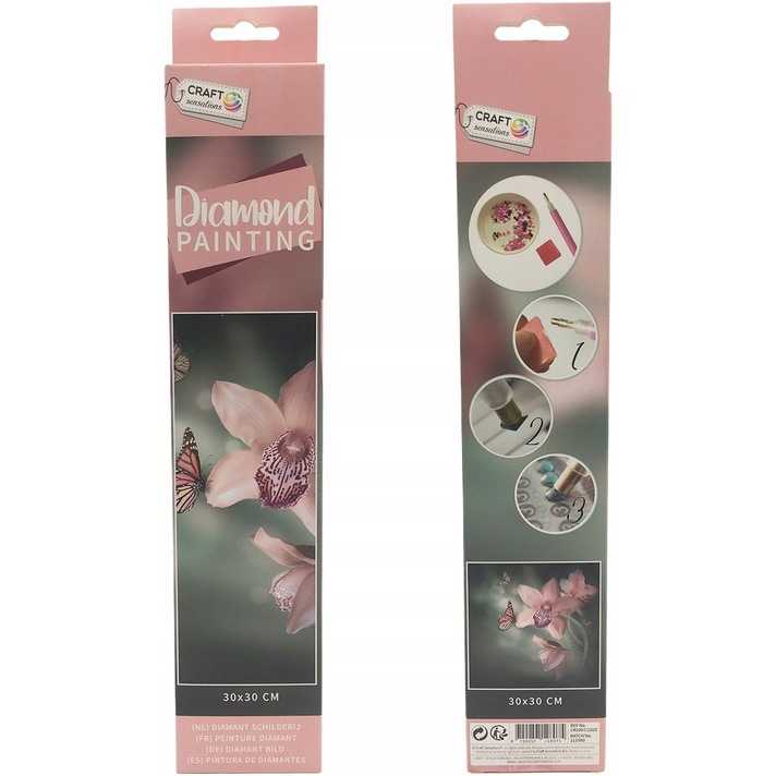 Set creativ cu diamante rotunde Diamond Painting 30x30 cm Grafix GRCR2009-22GE