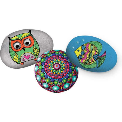 Set pictura pe pietre Neon 19 piese Grafix GR200052