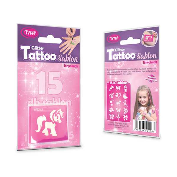 Set 15 sabloane pentru tatuaje temporare Tytoo KKCST4530033