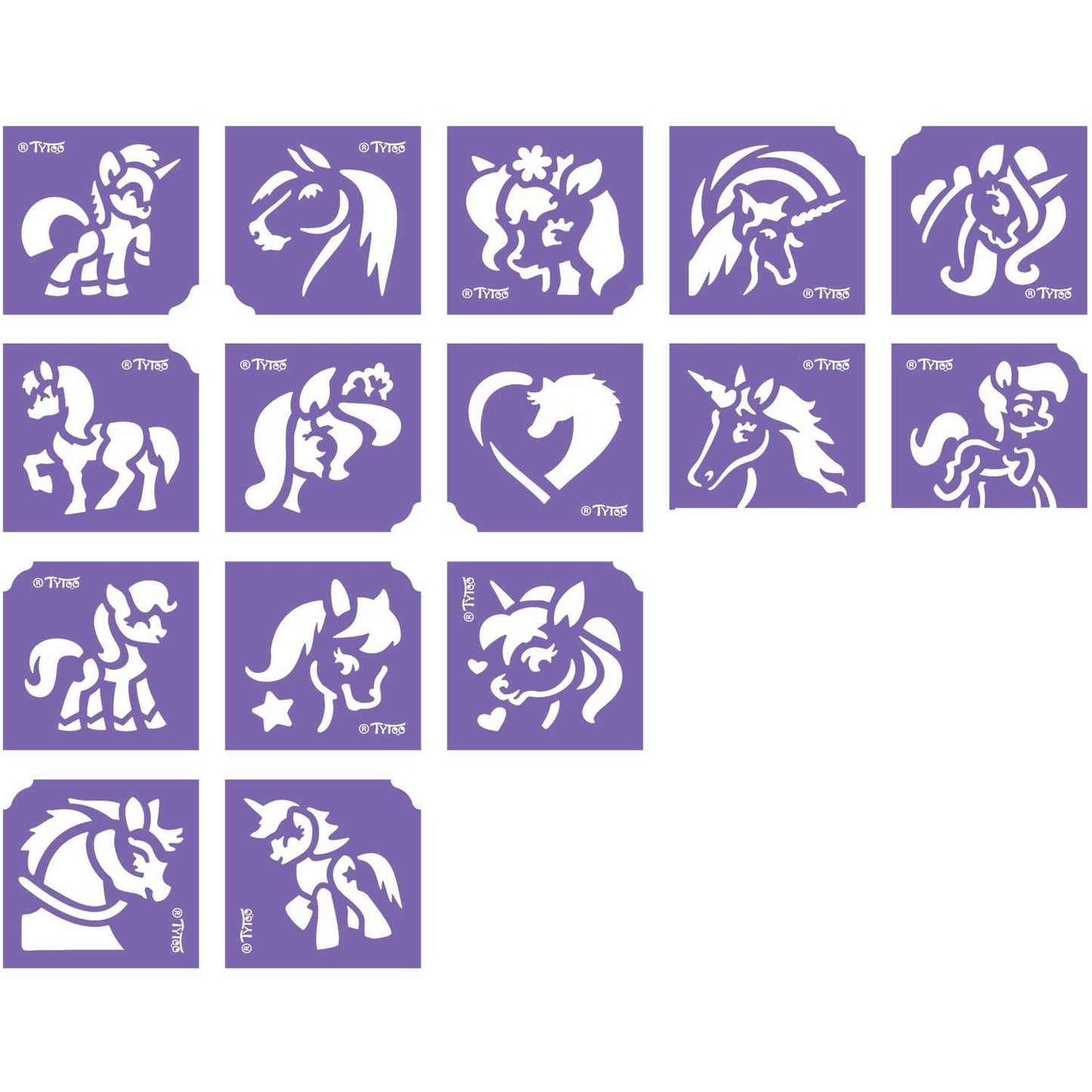 Set 15 sabloane pentru tatuaje temporare Tytoo KKCST4530033