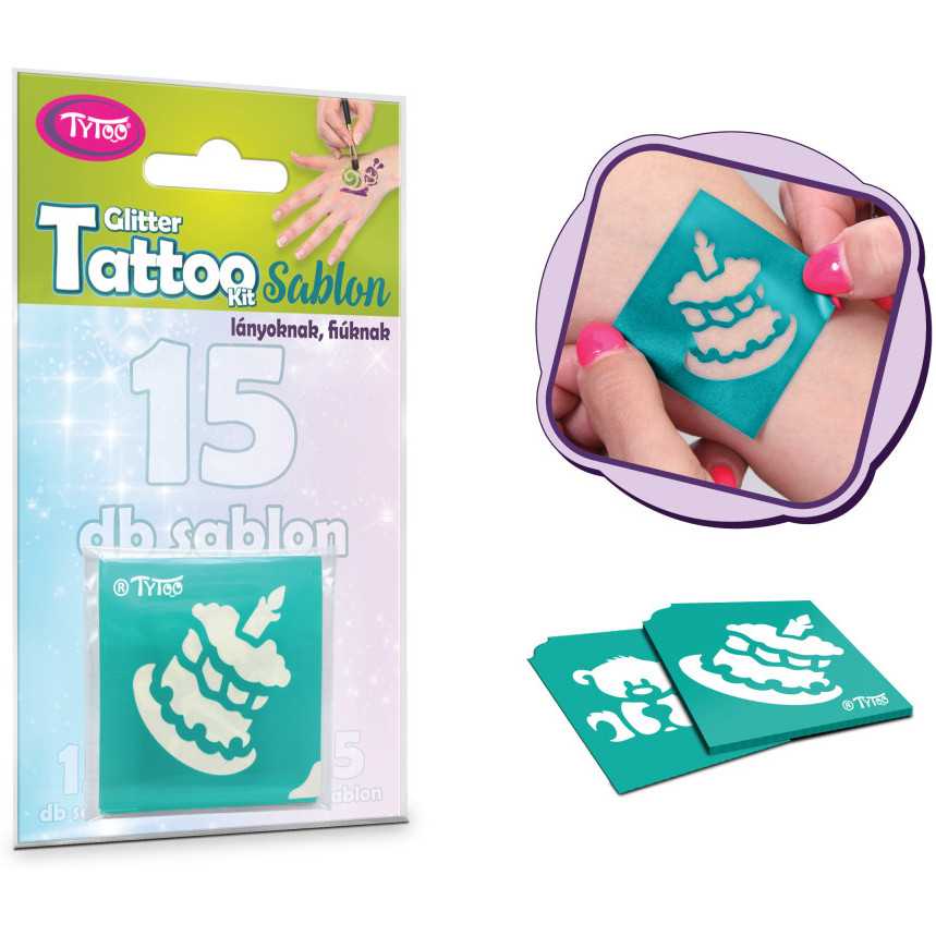 Set 15 sabloane pentru tatuaje temporare Tytoo KKCST4530033