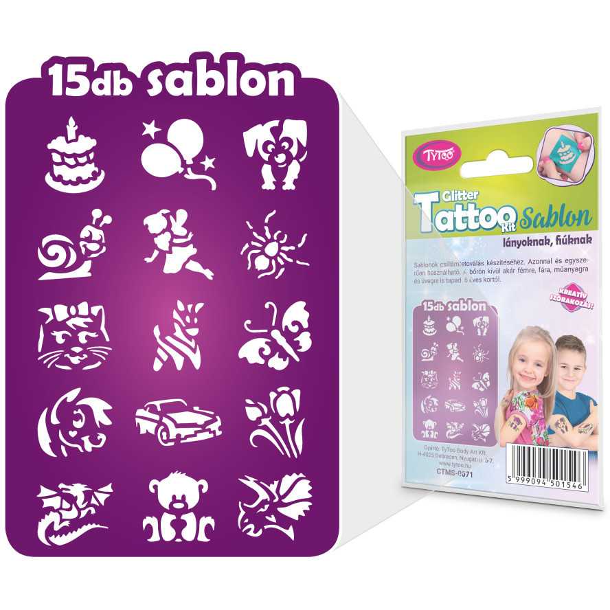 Set 15 sabloane pentru tatuaje temporare Tytoo KKCST4530033