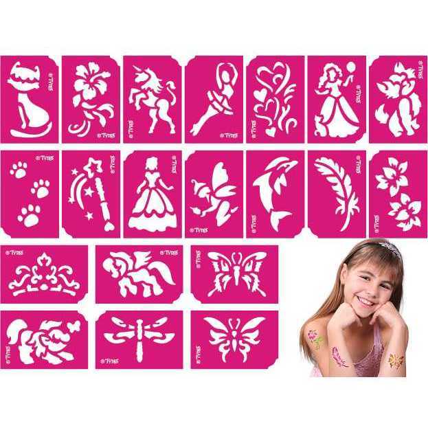 Set 21 sabloane pentru tatuaje temporare Tytoo KKCST4530034