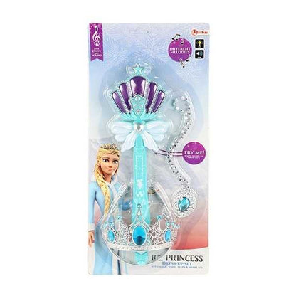 Set Bagheta magica cu sunete si lumini, diadema si colier Toi-Toys TT12545A