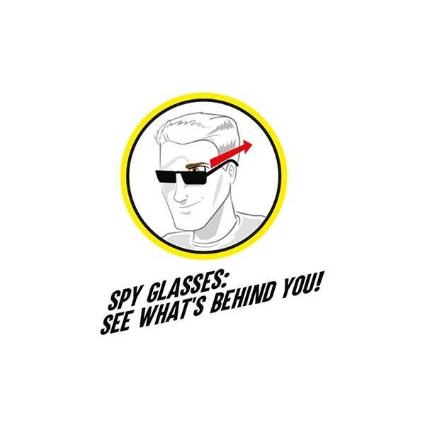 Set spionaj format din ochelari spion, 2 pixuri invizibile si lanterna UV Toi-Toys TT35137A