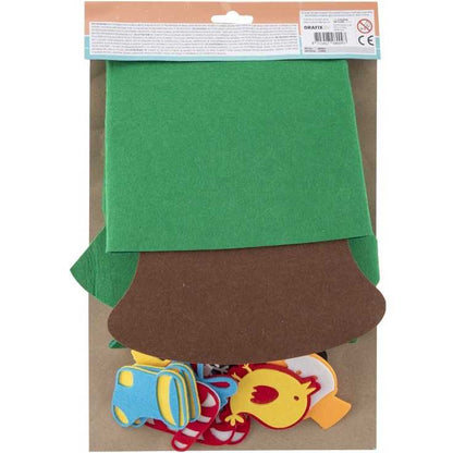 Brad de Craciun din Fetru cu 17 decoratiuni Grafix GR800022