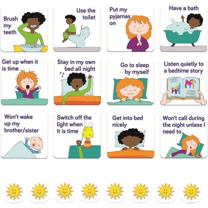 Grafic magnetic de recompense cu stelute Rutina de seara Fiesta Crafts FCT-2915