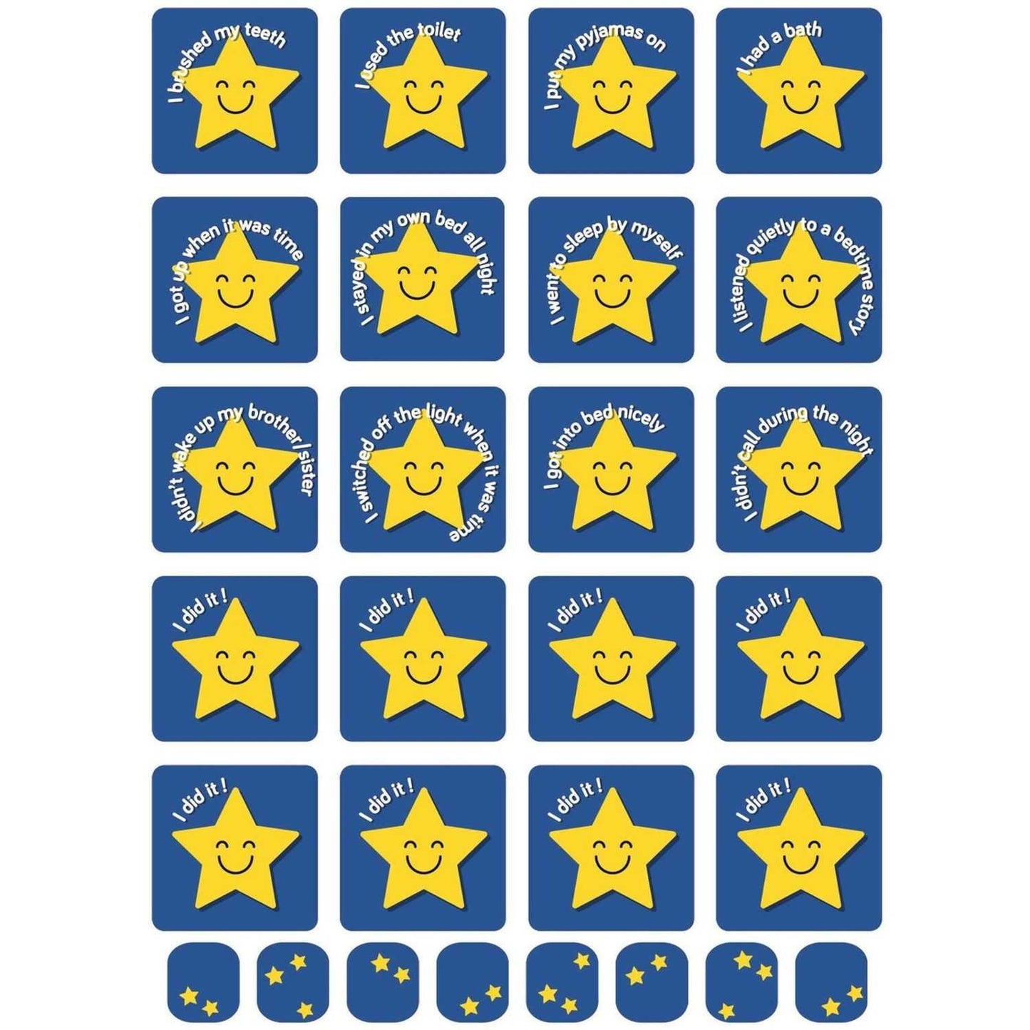 Grafic magnetic de recompense cu stelute Rutina de seara Fiesta Crafts FCT-2915