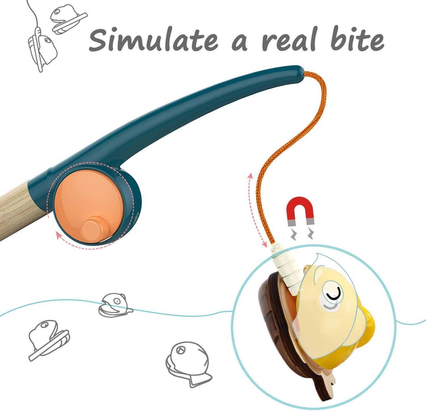 Joc magnetic de pescuit