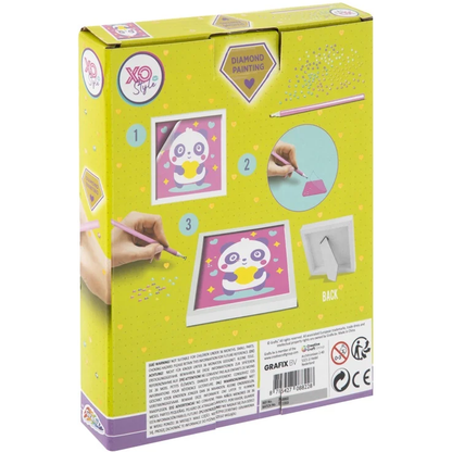 Set creativ cu diamante rotunde cu Rama Inclusa Diamond Painting 15x15 cm Grafix GR260002