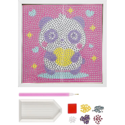 Set creativ cu diamante rotunde cu Rama Inclusa Diamond Painting 15x15 cm Grafix GR260002