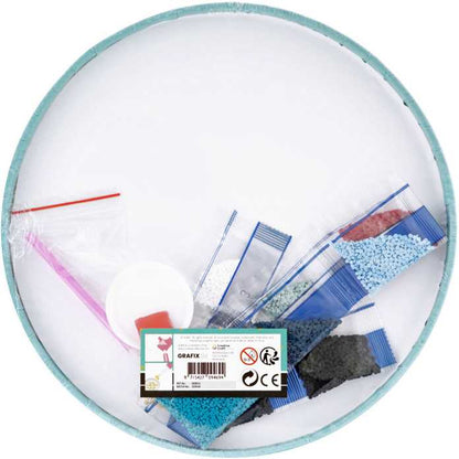 Set creativ cu diamante rotunde pe panza Mandala Diamond Painting 30x30 cm Grafix GR260016