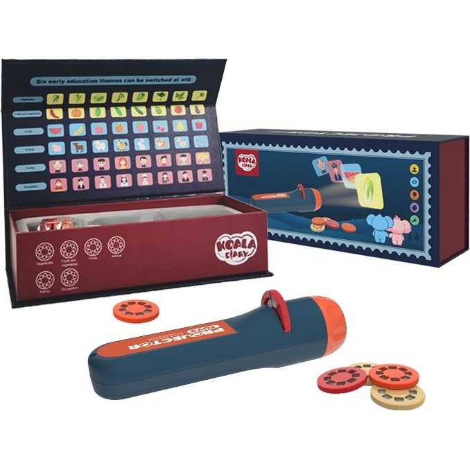 Lanterna proiector cu 6 diapozitive Koala Diary KD80201