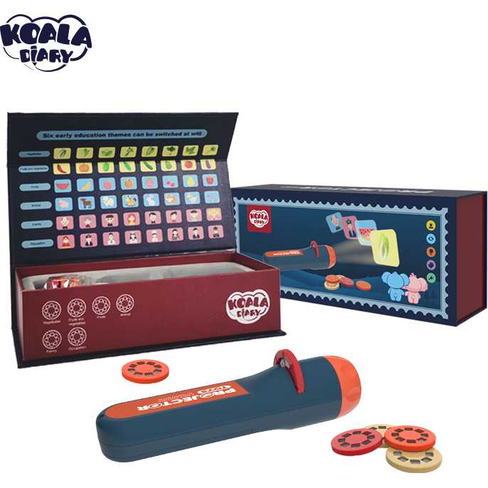 Lanterna proiector cu 6 diapozitive Koala Diary KD80201