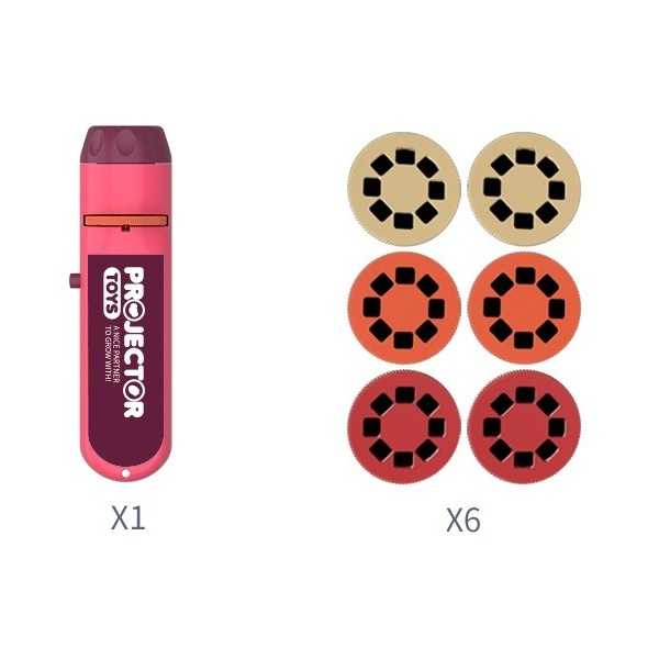 Lanterna proiector cu 6 diapozitive Koala Diary KD80201