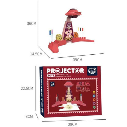 Proiector desen cu 6 diapozitive si 6 carioci incluse Koala Diary KD80308